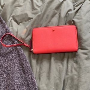 Coral clutch/wallet!
